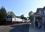 Eastbound NJT Train # 4752 arriving into Squan Depot with PL42AC # 4024 on the point.